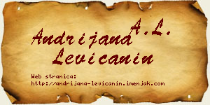 Andrijana Levičanin vizit kartica